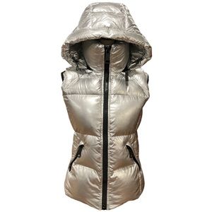 SAM NYC SILVER HOODED FREEDOM VEST